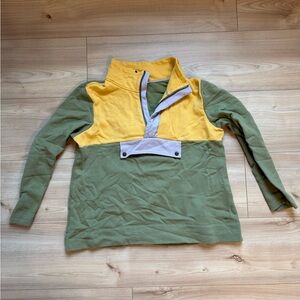 Signature Mustard and Olive Pullover Sweater